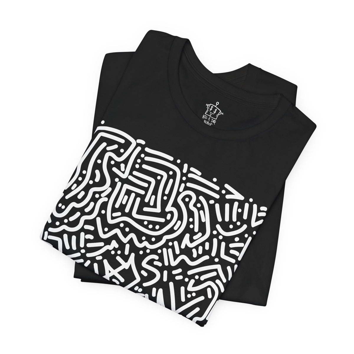 BIG K DA ROBOT, Always Grateful Abstract T-Shirt (Front Design)