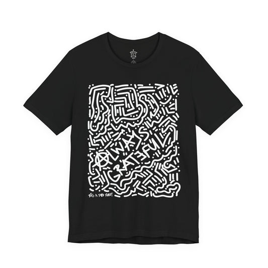 Always Grateful Abstract T-Shirt, Black
