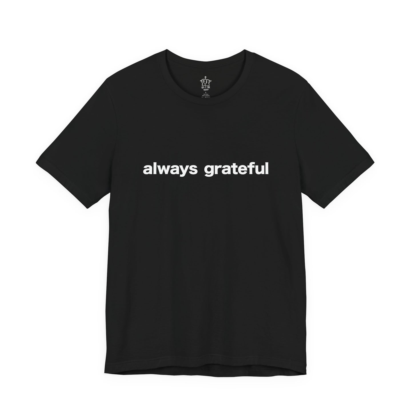 Always Grateful Abstract T-Shirt, Black (Back Design)