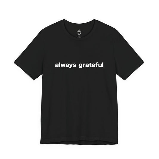 Always Grateful Abstract T-Shirt, Black (Back Design)